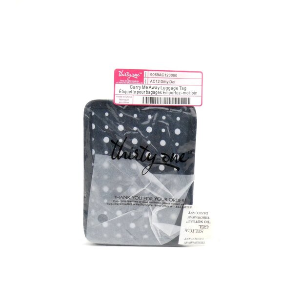 Thirty-One Carry Me Away Luggage Tag AC12 Ditty Dot - Picture 1 of 7
